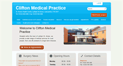 Desktop Screenshot of cliftonmedicalpracticestannes.nhs.uk